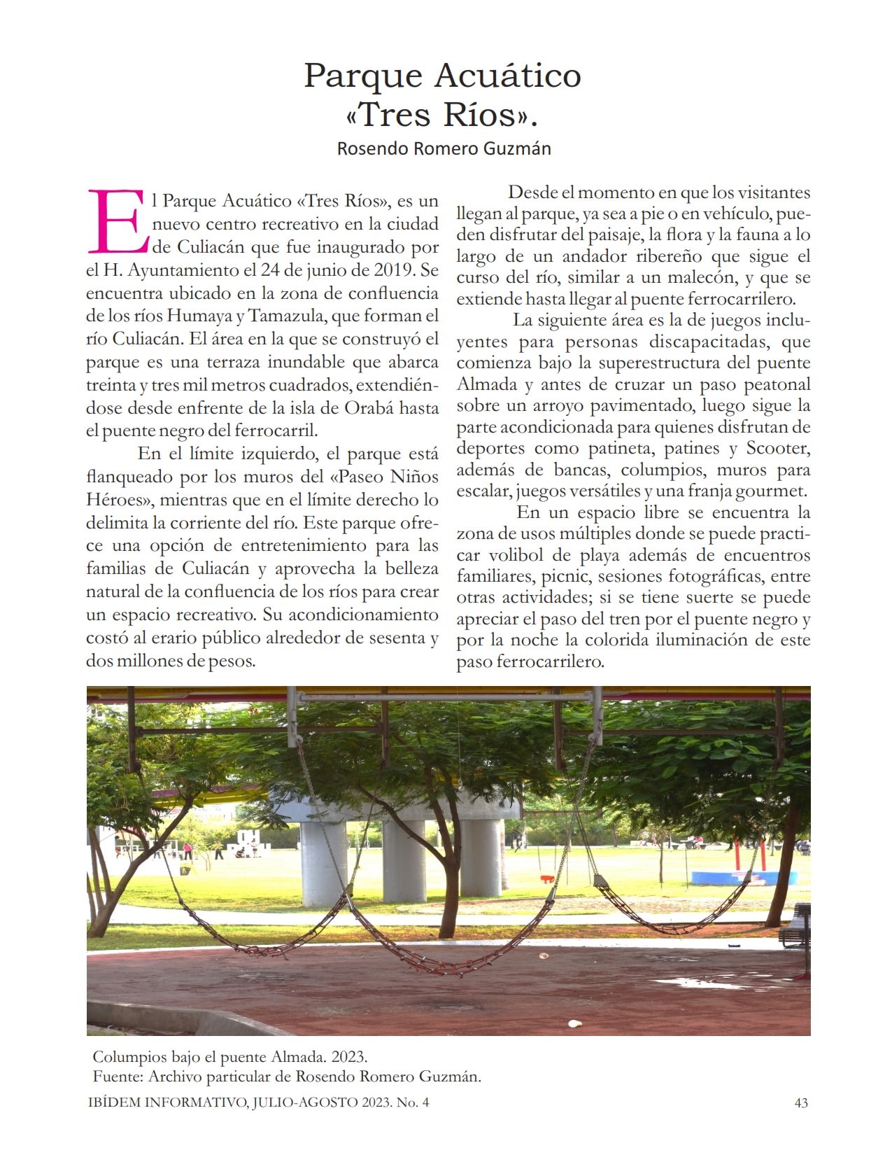 Parque Acuático «Tres Ríos»